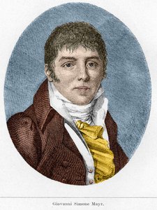 Ritratto di Giovanni Simone Mayr (Johann Simon Mayr), compositore italiano (1763-1845) da Unknown artist