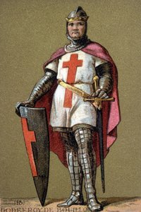 Ritratto di Goffredo di Buglione in crociata