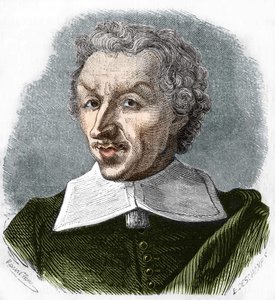 Ritratto di Gui (Guy) Patin. Medico e scrittore francese (1601-1672). Incisione del 1866 da Unknown artist