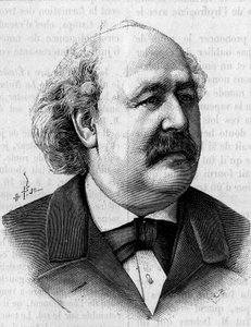 Ritratto di Henri Jules Debray (1827-1888), chimico francese. (Da una fotografia di Eugene Pirou). Incisione in "La Nature: revue des sciences et de leurs applications aux arts et a l