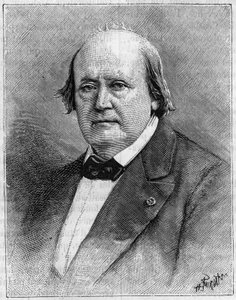Ritratto di Henri Milne Edwards (Milne-Edwards) (1800-1885), naturalista francese. (Da una fotografia). Incisione in "La Nature: revue des sciences et de leurs applications aux arts et a l