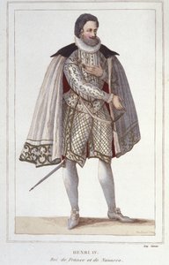 Ritratto di Enrico IV (1553-1610), Re di Francia. Incisione del 1830