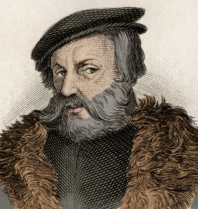 Ritratto di Hernan Cortes (1485-1547), conquistador spagnolo da Unknown artist