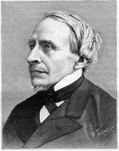 Ritratto di Hervé Mangon (1821-1888), uomo di scienza. In "La Nature. Revue des sciences et de leurs applications aux arts et à l