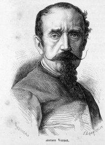 Ritratto di Horace Vernet (1789-1863), pittore e fumettista francese, fervente bonapartista, divenne pittore ufficiale di Napoleone III da Unknown artist
