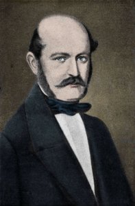 Ritratto di Ignaz Philip Semmelweis (Semmelweiss), ostetrico ungherese (1818-1865). da Unknown artist