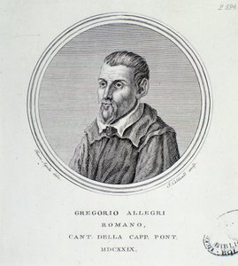 Ritratto del compositore italiano Gregorio Allegri (1582-1652) da Unknown artist