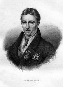 Ritratto di Jean Baptiste (Jean-Baptiste) Conte de Villele, politico francese (1773 - 1854)