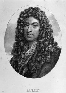 Ritratto di Jean Baptiste Lully (Giovanni Battista Lulli) (1632-1687), compositore francese di origine italiana. Incisione del XIX secolo da Unknown artist