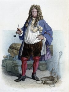 Ritratto di Jean Bart, corsaro francese (1650-1702) - in 