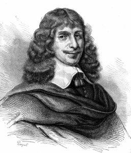 Ritratto di Jean Francois Sarasin (Sarrazin, Sarazin) (1614-1654), scrittore francese. Incisione del 1870 da Unknown artist