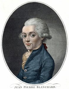 Ritratto di Jean Pierre Blanchard, aeronauta francese da Unknown artist