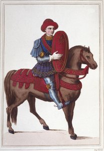 Ritratto di Jean Poton, Signore di Xaintrailles, o di Saintrailles Maresciallo di Francia (c. 1400-1461). Era uno dei compagni di Giovanna d