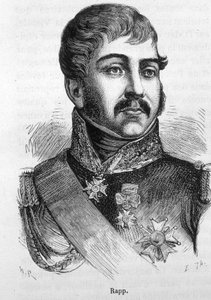 Ritratto di Jean Rapp (1772 - 1821). Incisione della fine del XIX secolo in 