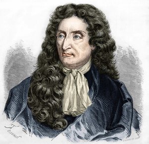 Ritratto di Jean de La Fontaine (1621-1695), poeta francese da Unknown artist
