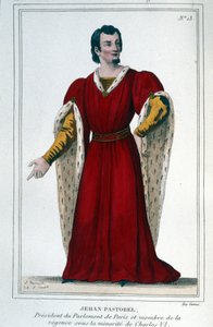 Ritratto di Jehan Pastorel, Presidente del Parlamento di Parigi e membro della reggenza durante la minoranza di Carlo VI da Unknown artist
