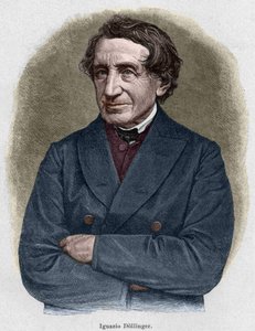 Ritratto di Johann Joseph Ignaz von Dollinger (1799 - 1890), sacerdote tedesco e professore di storia ecclesiastica. Incisione del XIX secolo da Unknown artist