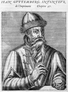 Ritratto di Johannes Gutenberg (1400-1468)