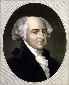 Ritratto di John Adams (1735 - 1826), 2° Presidente degli Stati Uniti (1797 - 1801). Incisione del XIX secolo.