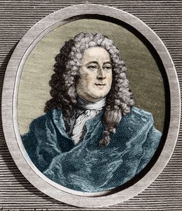 Ritratto di John Law (1671 - 1729), finanziere scozzese che causò la bancarotta nel 1720 (Evento di Rue Quincampoix) da Unknown artist