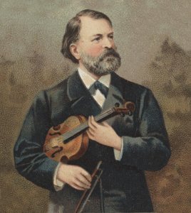 Ritratto di Joseph (Jos) Joachim (1831-1907), violinista e compositore ungherese (austro-ungarico) di origine ebraica da Unknown artist