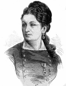 Ritratto di Juliette Dodu (1848-1909), eroina della Guerra del 1870