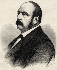 Ritratto di Ledru Rollin (Ledru-Rollin) (1807-1874), politico francese. Incisione del XIX secolo.