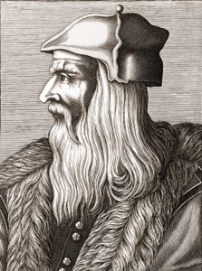 Ritratto di Leonardo da Vinci (1452 - 1519). da Unknown artist