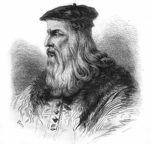 Ritratto di Leonardo da Vinci (1452-1519). da Unknown artist