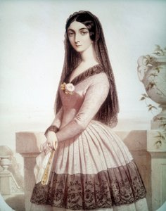Ritratto di Lola Montes o Montez (o Maria Dolores Gilbert) (1818-1861), favorita di Luigi I di Baviera da Unknown artist