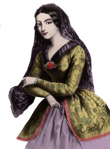 Ritratto di Lola Montez (1821-1861) (Marie Dolores Eliza Rosanna Gilbert), danzatrice esotica e cortigiana, nota come l