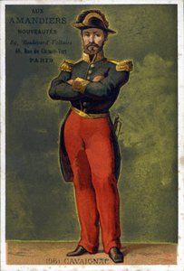 Ritratto di Louis-Eugène Cavaignac (1802 - 1857), Generale e politico francese. Cromolitografia della fine del XIX secolo da Unknown artist