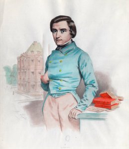 Ritratto di Louis Blanc (1811 - 1882), politico e storico francese. Incisione del XIX secolo