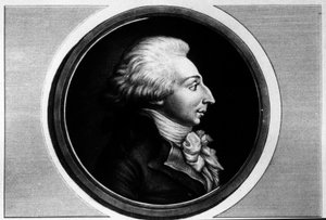 Ritratto di Louis Michel Lepeletier, Marchese di Saint-Fargeau (Saint Fargeau), deputato della Convenzione (1760-1793). Incisione nella "Collezione completa di dipinti storici della rivoluzione francese, in tre volumi." 1804 da Unknown artist