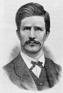 Ritratto di Louis Rossel (1844 - 1871). Incisione della fine del XIX secolo in 