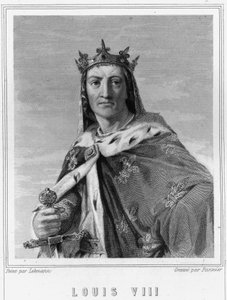 Ritratto di Luigi VIII (1187 - 1226), Re di Francia - in “Histoire des Français” di Lavallée, incisione