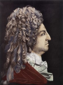 Ritratto di Luigi XIV - medaglione di cera, stanza del Re, Palazzo di Versailles da Unknown artist