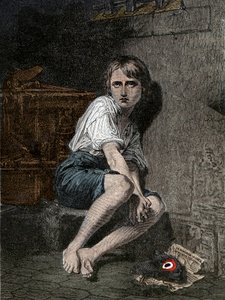 Ritratto di Luigi XVII (1785-1795) nella prigione del Tempio, Parigi da Unknown artist