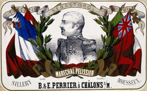 Ritratto di Maresciallo Pelissier su un