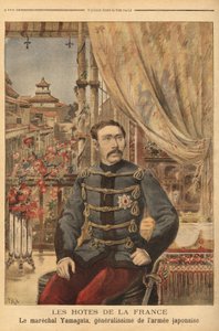 Ritratto del Maresciallo Yamagata Aritomo (1838-1922), soldato e politico giapponese. Incisione in "Le petit journal" 10/05/1896. Collezione Selva da Unknown artist