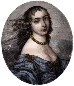 Ritratto di Marguerite Hessein, Madame de la Sabliere (1636-1693) salottiera francese. Incisione del XIX secolo. da Unknown artist
