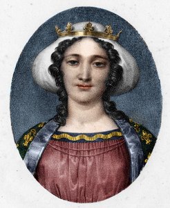 Ritratto di Margherita di Provenza (1221-1295), regina di Francia. da Unknown artist
