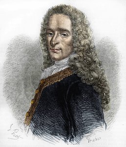 Ritratto di Marie-François Arouet de Voltaire (1695-1778), scrittore francese da Unknown artist