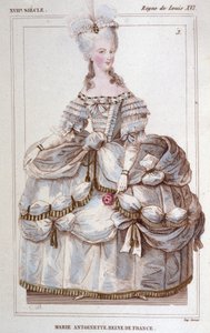 Ritratto di Maria Antonietta (1755-1793) Incisione del 1830 da Unknown artist