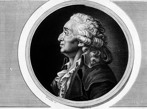 Ritratto di Marie Jean Antoine Nicolas de Caritat, Marchese di Condorcet (1743-1793), deputato alla Convenzione Nazionale e filosofo. Incisione nella "Collezione completa di dipinti storici della rivoluzione francese, in tre volumi." 1804