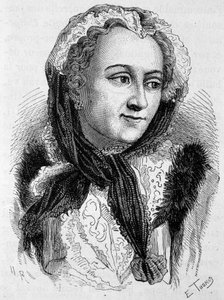 Ritratto di Maria Leszczyńska (1703 - 1768). Incisione della fine del XIX secolo in 