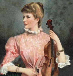 Ritratto di Marie Soldat (1863-1955), violinista da Unknown artist