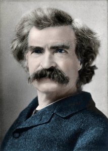 Ritratto di Mark Twain (Samuel Langhorne Clemens) (1835-1910) Autore americano da Unknown artist