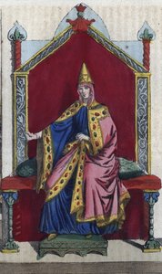 Ritratto di Matilde di Canossa (1046-1115) nobile italiana - incisione da 