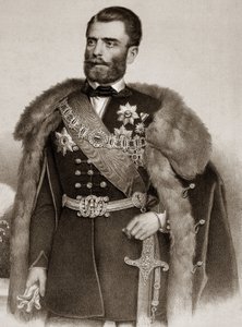 Ritratto di Michele III Obrenovic (1823-1868) Principe di Serbia